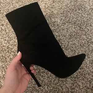 Black ankle booties